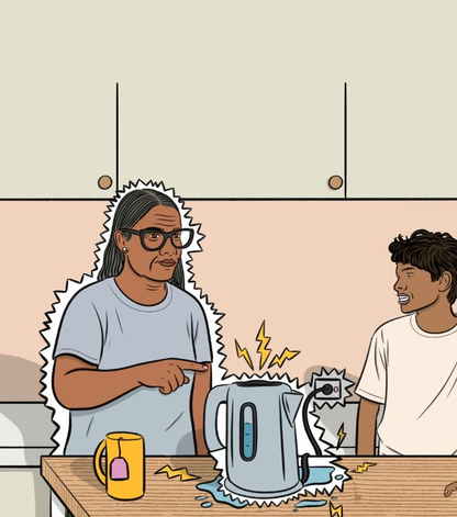 Report all shocks and tingles